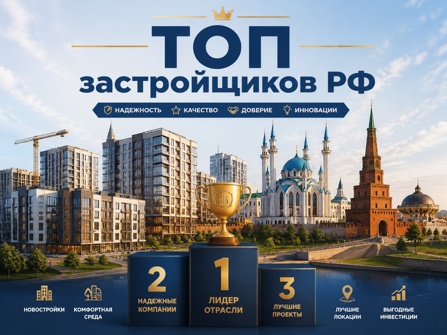 ТОП-20 застройщиков Татарстана: полный разбор